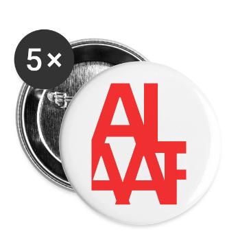 Alaay Style 2 - Buttons groß 56 mm (5er Pack) - Weiß - Vorne
