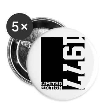 LIMITED EDITION 1977 49TH BIRTHDAY - Buttons large 2.2''/56 mm (5-pack) - white - Front