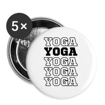 JOGA - Buttons groß 56 mm (5er Pack) - Weiß - Vorne