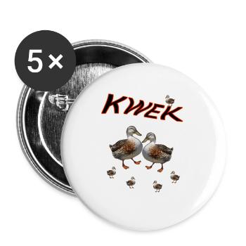 Duck Duck - Buttons large 2.2''/56 mm (5-pack) - white - Front