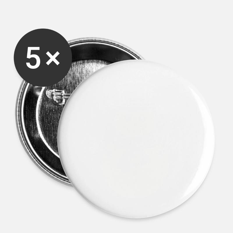 Icy Snowman Greetings - Buttons large 2.2''/56 mm (5-pack) - white