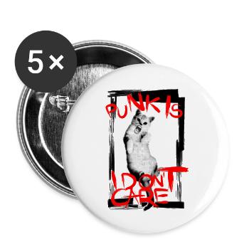 Ist mir egal - Buttons groß 56 mm (5er Pack) - Weiß - Vorne