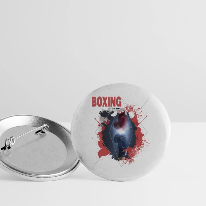 Boxe Boxe Boxe Gants de Boxe Boxe Match Ring de Boxe Lot de 5 grands badges (56 mm)
