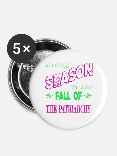 bday birthday calendaring statement - Buttons groß 56 mm (5er Pack) - Weiß
