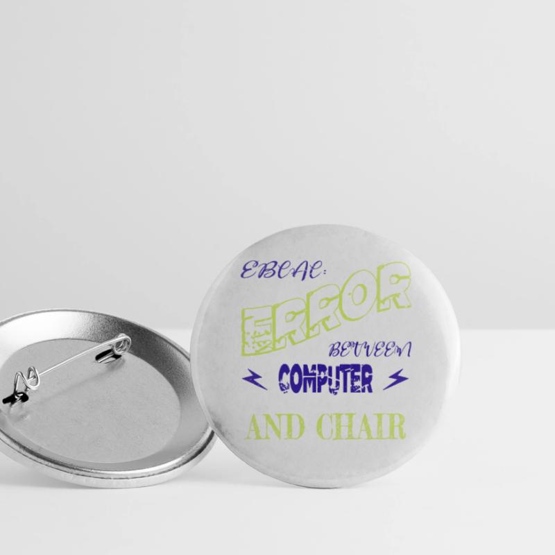 analyst present idea hacker computer science Buttons groß 56 mm (5er Pack)