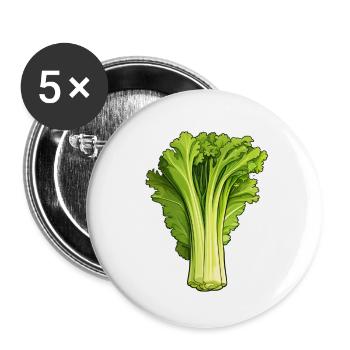 Celery or celery - Buttons large 2.2''/56 mm (5-pack) - white - Front