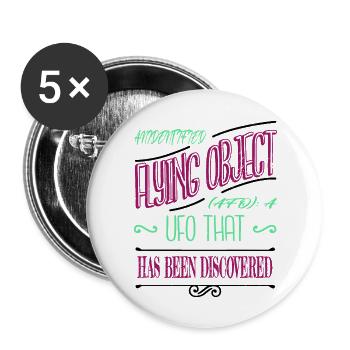 alien i don't speak human anal sample alien ufo - Buttons large 2.2''/56 mm (5-pack) - white - Front