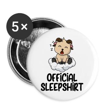 Funny Saying Picture Funny Humor Gift Idea - Buttons large 2.2''/56 mm (5-pack) - white - Front