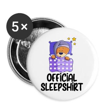 Drôle de dicton photo humour drôle idée idée cadeau - Lot de 5 grands badges (56 mm) - blanc - Devant