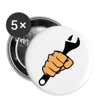 Fist Wrench - Buttons large 2.2''/56 mm (5-pack) - white - Front