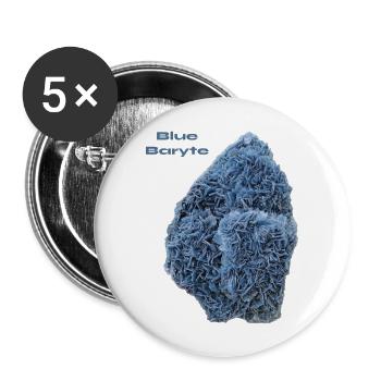 Blue Baryt Rumänien - Buttons groß 56 mm (5er Pack) - Weiß - Vorne