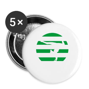Gymnast Gymnastics Gymnastics Club Gymnastics Gymnastics - Buttons large 2.2''/56 mm (5-pack) - white - Front