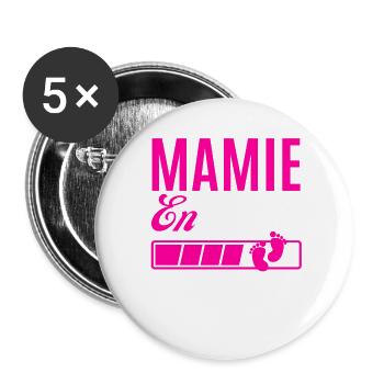 Grandma in 2024 please wait - Buttons large 2.2''/56 mm (5-pack) - white - Front