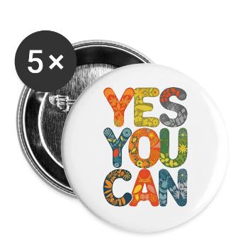 Merry Friendship Birthday Design - Buttons large 2.2''/56 mm (5-pack) - white - Front