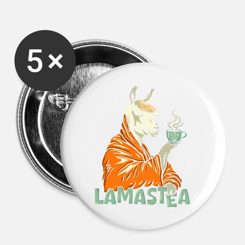 lamastea - Buttons large 2.2''/56 mm (5-pack) - white