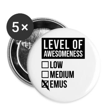 Emu - Buttons large 2.2''/56 mm (5-pack) - white - Front