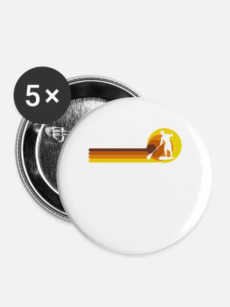 SUP paddleboarding Stand Up Paddle paddling - Buttons groß 56 mm (5er Pack) - Weiß