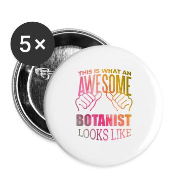 Botany - Buttons large 2.2''/56 mm (5-pack) - white - Front