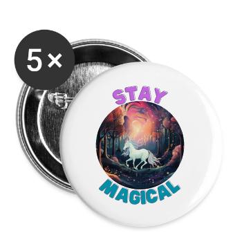 Unicorn2 - Buttons large 2.2''/56 mm (5-pack) - white - Front