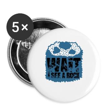 Geologe Geologie Geschenk - Buttons groß 56 mm (5er Pack) - Weiß - Vorne