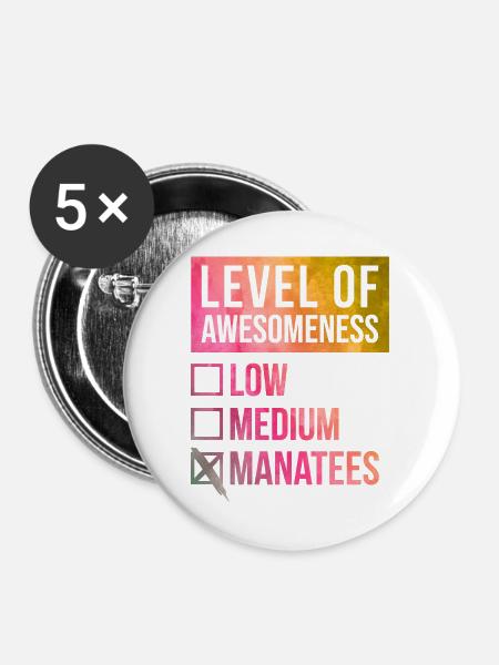 Manati, Seekui, Seekui - Buttons groß 56 mm (5er Pack) - Weiß