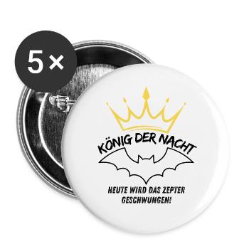 Bachelor party - Buttons large 2.2''/56 mm (5-pack) - white - Front