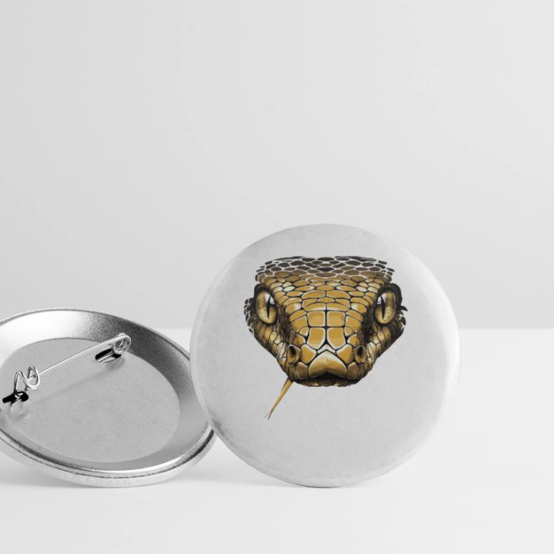 Serpent Python Cobra Mamba Serpent à sonnettes Serpent Lot de 5 grands badges (56 mm)