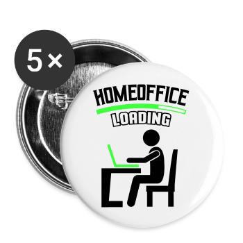 Work Office Home Office Loading - Buttons large 2.2''/56 mm (5-pack) - white - Front