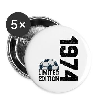 50th Anniversary 1974 Limited Edition Football - Buttons large 2.2''/56 mm (5-pack) - white - Front