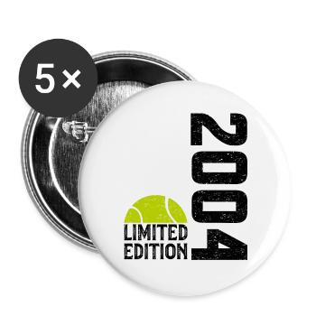 20. Jubiläum 2004 Limited Edition Tennis - Buttons groß 56 mm (5er Pack) - Weiß - Vorne