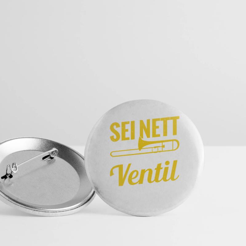 Sei Nett Oder Ich Leere Mein Ventil Posaune Buttons groß 56 mm (5er Pack)