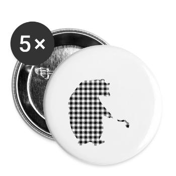 Nonna Bear - Buttons large 2.2''/56 mm (5-pack) - white - Front