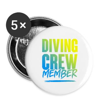 Diving Crew - Buttons large 2.2''/56 mm (5-pack) - white - Front