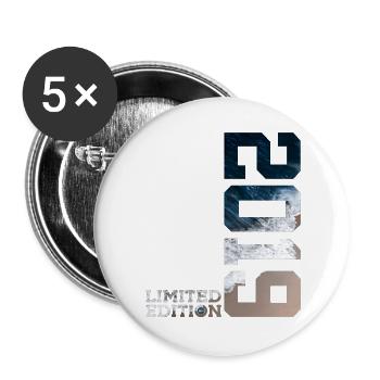 7TH BIRTHDAY LIMITED EDITION 2019 - Buttons large 2.2''/56 mm (5-pack) - white - Front