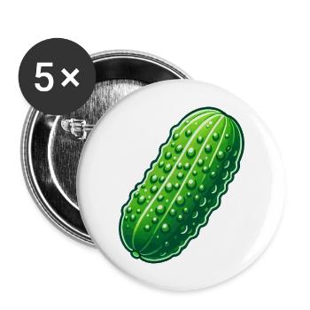 Big Pickle - Buttons large 2.2''/56 mm (5-pack) - white - Front