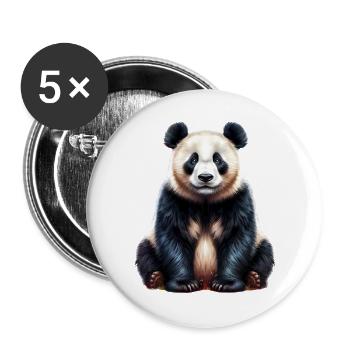 Panda - Buttons large 2.2''/56 mm (5-pack) - white - Front