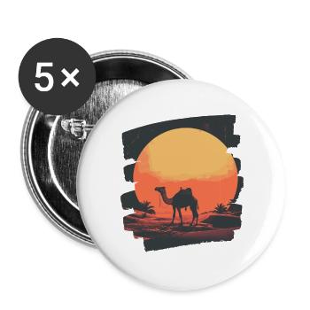 Camel - Buttons large 2.2''/56 mm (5-pack) - white - Front