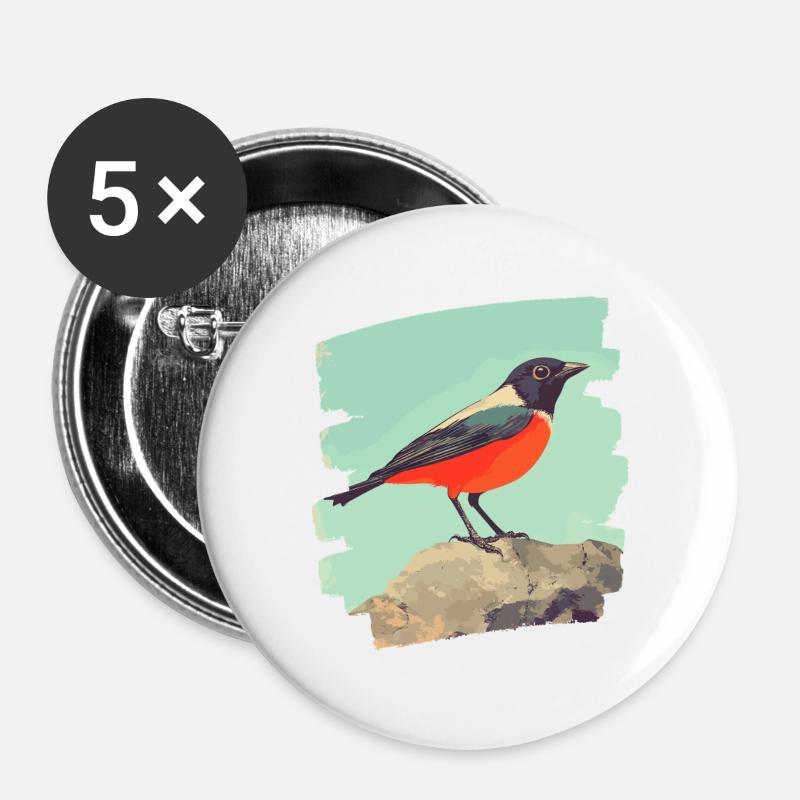 Canary - Buttons large 2.2''/56 mm (5-pack) - white