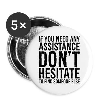 If you need any assistance don't hesitate to find - Buttons groß 56 mm (5er Pack) - Weiß - Vorne