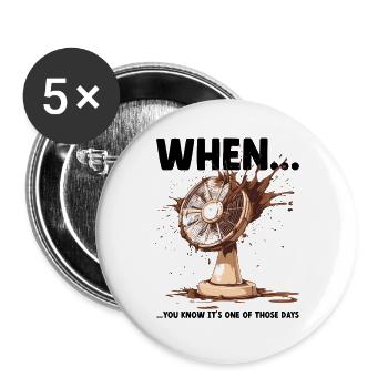 Catastrophe du cabinet d’avocats de Murphy - Lot de 5 grands badges (56 mm) - blanc - Devant