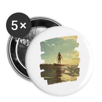Stand-up paddle SUP - Buttons large 2.2''/56 mm (5-pack) - white - Front