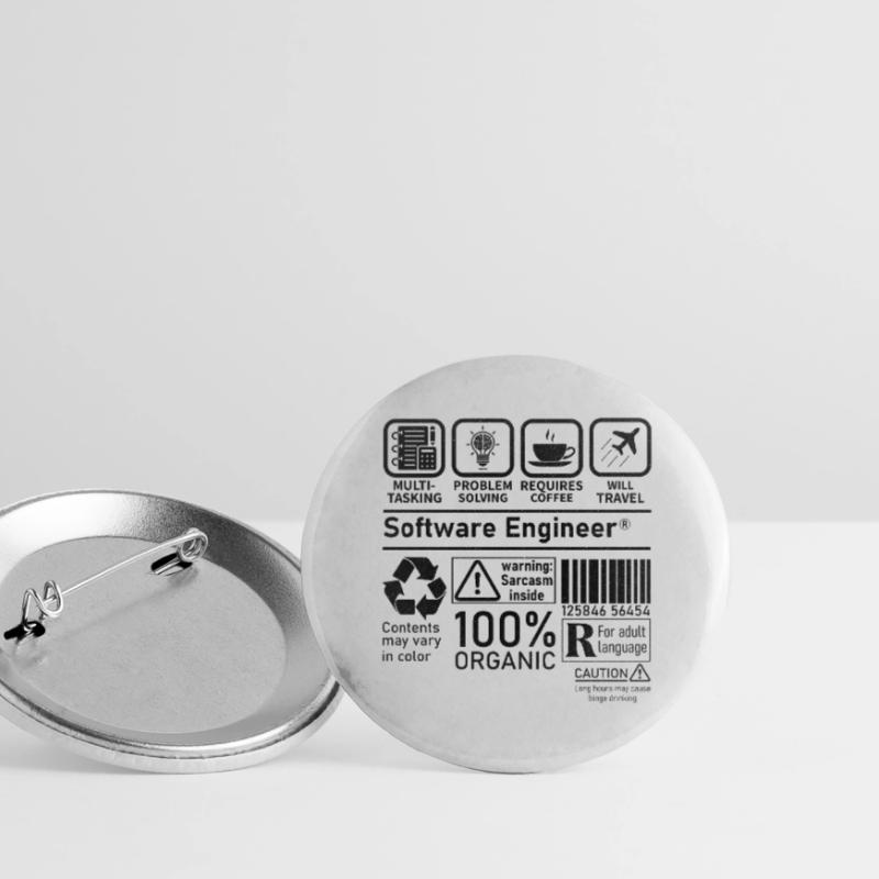 software engineer multi tasking problem solving Buttons groß 56 mm (5er Pack)