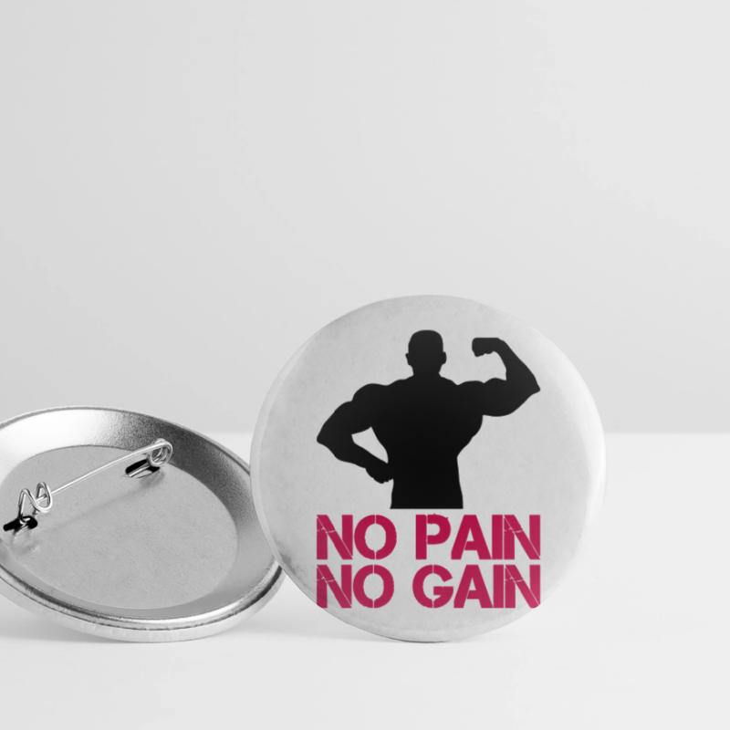 Gain de douleur Bodybuilder Lot de 5 grands badges (56 mm)