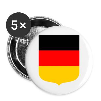 Germany - Buttons large 2.2''/56 mm (5-pack) - white - Front