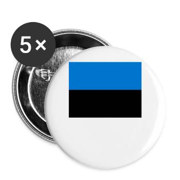 Estland - Buttons groß 56 mm (5er Pack) - Weiß - Vorne