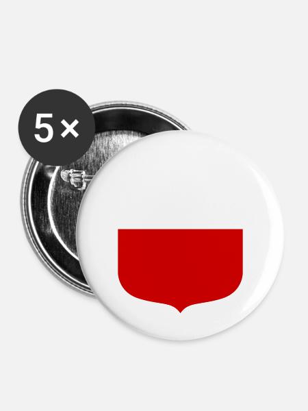 Thüringen - Buttons groß 56 mm (5er Pack) - Weiß