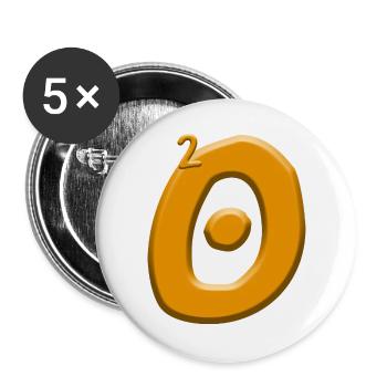Birthday 20 years - Buttons large 2.2''/56 mm (5-pack) - white - Front