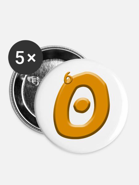 60th Birthday - Buttons large 2.2''/56 mm (5-pack) - white