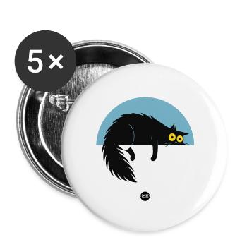 Lazy Surveillance Modus - Buttons groß 56 mm (5er Pack) - Weiß - Vorne
