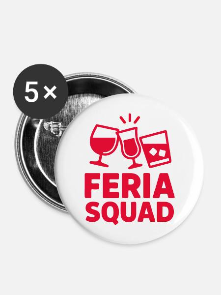 Feria-Kader - Buttons groß 56 mm (5er Pack) - Weiß